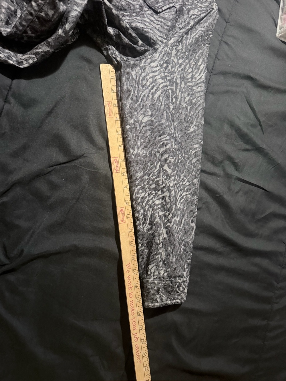Westbound Black and Gray Patterned Jean Jacket - Picture 13 of 13